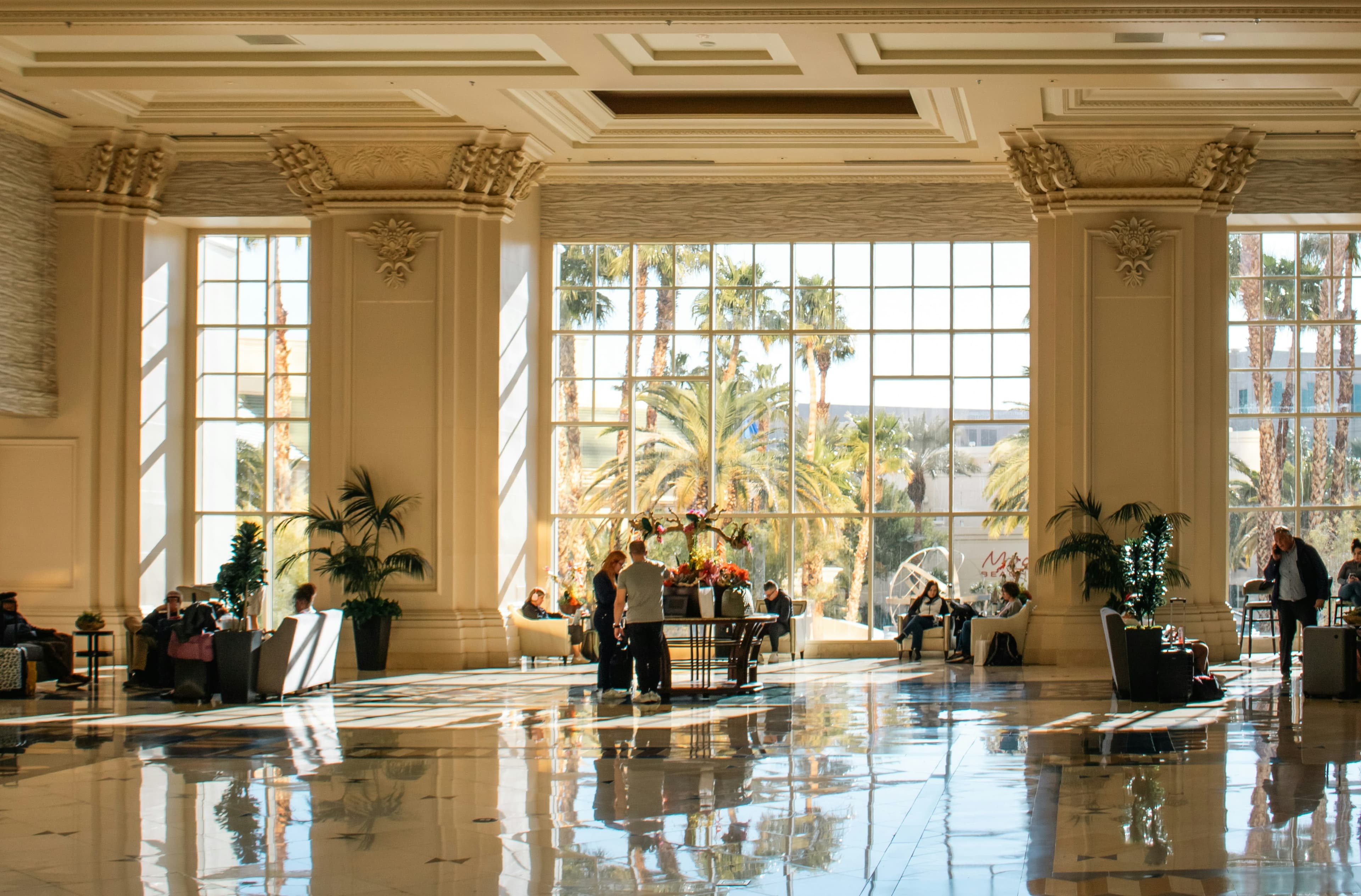 hotel lobby